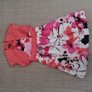 mymichelle - Girls' Two Piece Floral Dress & Jacket